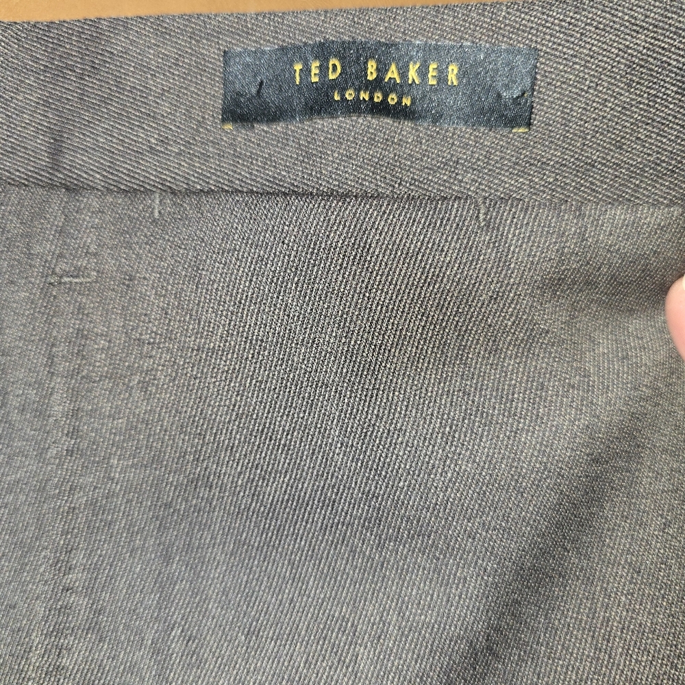 Ted Baker Mens Brown Pants, Unhemmed.